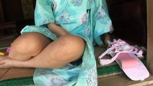 松下美保の浴衣姿